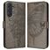 Mobigear Butterfly Samsung Galaxy M55 Hoesje Bookcase Portemonnee - Grijs