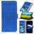 Mobigear Croco Samsung Galaxy M33 Hoesje Bookcase Portemonnee - Blauw