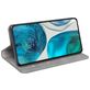 Mobigear Retro Slim Motorola Moto G82 Hoesje Bookcase Portemonnee - Grijs