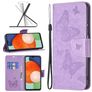 Mobigear Butterfly Samsung Galaxy A13 4G Hoesje Bookcase Portemonnee - Paars