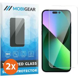 Mobigear iPhone 14 Glazen Screenprotector - Case Friendly (2-Pack)