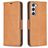 Mobigear Excellent Samsung Galaxy S25 Hoesje Bookcase Portemonnee - Cognac