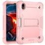 Mobigear ShieldStand iPad Mini 6 (2021) Hoes Hard Kunststof,Siliconen Backcover + Stylus Houder + Standaard - Roze