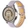 Mobigear Stitched Leren Smartwatch Bandje Gespsluiting - 22 mm - Paars