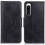 Mobigear Classy Sony Xperia 5 IV Hoesje Bookcase Portemonnee - Zwart
