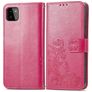 Mobigear Clover Samsung Galaxy A22 4G Hoesje Bookcase Portemonnee - Magenta