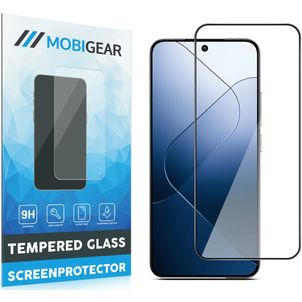 Mobigear Premium Xiaomi 14 Glazen Screenprotector - Case Friendly - Zwart
