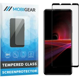 Mobigear Premium Sony Xperia 1 III Glazen Screenprotector - Case Friendly - Zwart