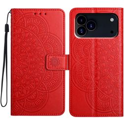 Mobigear Mandala iPhone 18 Pro Max Hoesje Bookcase Portemonnee - Rood