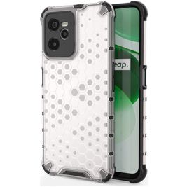 Mobigear Honeycomb Realme C35 Hoesje Hardcase Backcover Shockproof - Wit