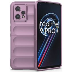 Mobigear Bumpy Realme 9 Pro Plus Hoesje Flexibel TPU Backcover - Paars