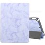 Mobigear Tri-Fold Marble iPad 9 (2021) Hoes Bookcase + Stylus Houder - Paars