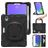 Mobigear RingGuard iPad Mini 6 (2021) Hoes Hard Kunststof,Siliconen Backcover + Stylus Houder + Schouderband + Standaard - Zwart