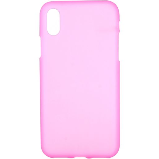 Mobigear Colors iPhone XS Max Hoesje Flexibel TPU Backcover - Roze