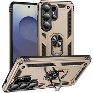 Mobigear Armor ring Samsung Galaxy S26 Ultra Hoesje Hardcase Backcover Shockproof met Ringhouder - Goud