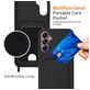 Mobigear Lanyard Card Samsung Galaxy S24 FE Siliconen Hoesje met koord en Pasjeshouder - Zwart