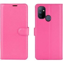 Mobigear Classic OnePlus Nord N100 Hoesje Bookcase Portemonnee - Magenta