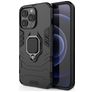 Mobigear Armor Ring iPhone 13 Pro Hoesje Hardcase Backcover Shockproof met Ringhouder - Zwart