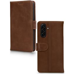 Mobilize Wallet Samsung Galaxy A17 Hoesje Echt Leer Bookcase Portemonnee - Bruin