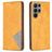Mobigear Rhombus Slim Samsung Galaxy S23 Ultra Hoesje Bookcase - Cognac