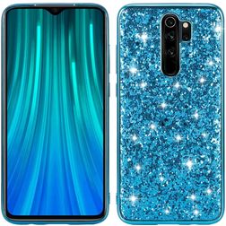 Mobigear Glitter Xiaomi Redmi Note 8 Pro Hoesje Hardcase Backcover - Blauw