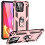 Mobigear Armor Ring Xiaomi Redmi 10C Hoesje Hardcase Backcover Shockproof met Ringhouder - Roségoud