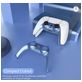 Mobigear Deco Strip Playstation 5 controller Hardcase Hoesje - Grijs
