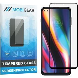 Mobigear Premium Motorola Moto G 5G Plus Glazen Screenprotector - Case Friendly - Zwart