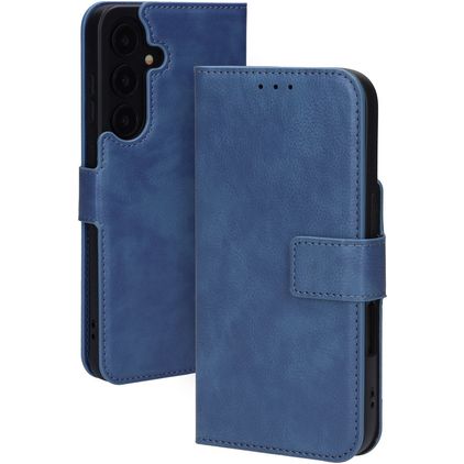 Mobiparts Classic Wallet Samsung Galaxy S25 FE Hoesje Bookcase - staalblauw