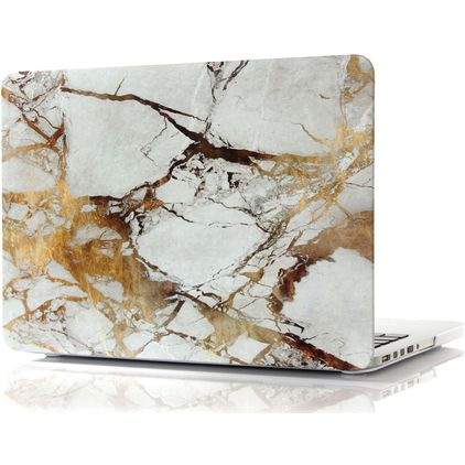 Mobigear Marble MacBook Pro 13 Inch (2012-2015) Hoes Hardshell Laptopcover MacBook Case - Bruin - Model A1425 / A1502