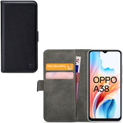 Mobilize Classic Gelly Wallet OPPO A38 Hoesje Bookcase Portemonnee - Zwart