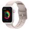 Mobigear Dashed Siliconen Apple Watch Bandje Gespsluiting - 42/41/40/38 mm - Zalmroze