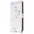 Mobigear Marble iPhone 8 Plus Hoesje Bookcase Portemonnee - White Marble