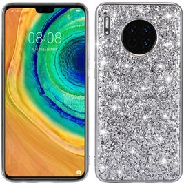 Mobigear Glitter Huawei Mate 30 Hoesje Hardcase Backcover - Zilver