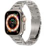 Mobigear Amsterdam Stalen Apple Watch Bandje Vouwsluiting - 49/46/45/44 mm - Titanium