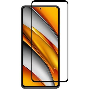 Mobigear Premium POCO F3 Glazen Screenprotector - Case Friendly - Zwart