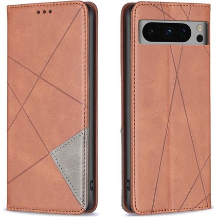 Mobigear Rhombus Slim Google Pixel 8 Pro Hoesje Bookcase - Bruin