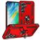 Mobigear Armor ring Samsung Galaxy S24 FE Hoesje Hardcase Backcover Shockproof met Ringhouder - Rood