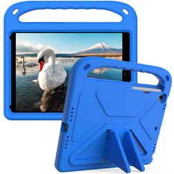 Mobigear AeroArmor iPad 9 (2021) Kinder Tablethoes met Handvat - Blauw