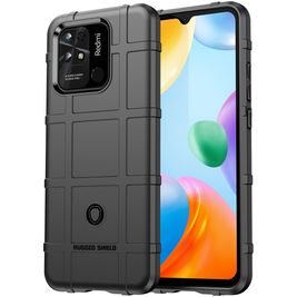 Mobigear Rugged Shield Xiaomi Redmi 10C Hoesje Flexibel TPU Backcover Shockproof - Zwart