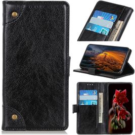 Mobigear Ranch Motorola Moto E22 Hoesje Bookcase Portemonnee - Zwart