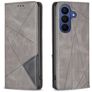Mobigear Rhombus Slim Samsung Galaxy S26 FE Hoesje Bookcase - Grijs