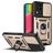 Mobigear Armor Ring Cam Slide Samsung Galaxy M53 Hoesje Hardcase Backcover Shockproof met Ringhouder - Goud
