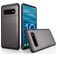 Mobigear Card Samsung Galaxy S10 Plus Hoesje Hardcase Backcover Shockproof met Pasjeshouder - Grijs