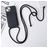 Mobigear Lanyard Card iPhone 15 Plus Siliconen Hoesje met koord en Pasjeshouder - Zwart