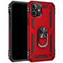 Mobigear Armor Ring iPhone 12 Hoesje Hardcase Backcover Shockproof met Ringhouder - Rood