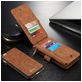 Caseme 007 iPhone 6s Hoesje Uitneembare 2in1 Bookcase Portemonnee - Bruin