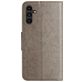 Mobigear Flowers Samsung Galaxy A36 Hoesje Bookcase Portemonnee - Grijs