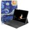 Mobigear Design Microsoft Surface Go 2 Hoes Bookcase - The Starry Night