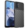 Mobigear Groove Motorola Moto E22 Hoesje Flexibel TPU Backcover - Zwart